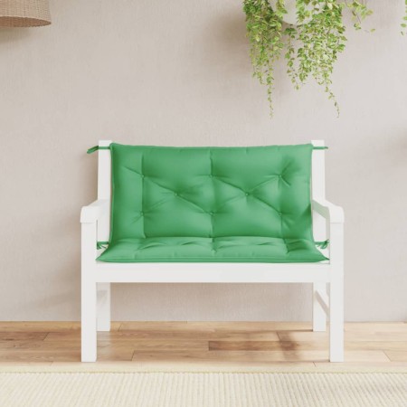 Cojines de banco de jardín 2 uds tela Oxford verde 100x50x7 cm en Decoración | Comprar online en Foru.es