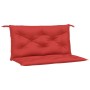 Cojines de banco de jardín 2 uds tela Oxford rojo 100x50x7 cm en Decoración | Comprar online en Foru.es
