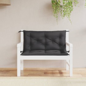 Cojines de banco de jardín 2 uds tela Oxford negro 100x50x7 cm en Decoración | Comprar online en Foru.es