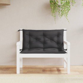 Cojines de banco de jardín 2 uds tela Oxford negro 100x50x7 cm en Decoración | Comprar online en Foru.es