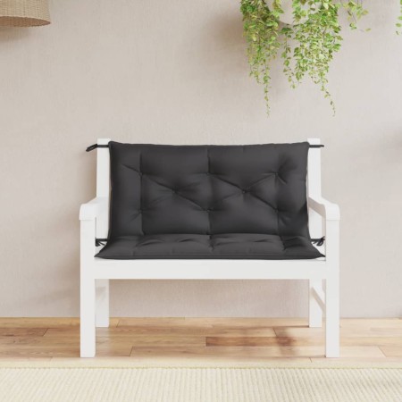 Cojines de banco de jardín 2 uds tela Oxford negro 100x50x7 cm en Decoración | Comprar online en Foru.es