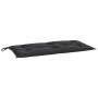 Cojines de banco de jardín 2 uds tela Oxford negro 100x50x7 cm en Decoración | Comprar online en Foru.es