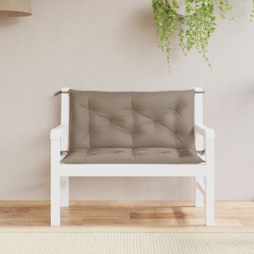 Cojines de banco de jardín 2 uds tela Oxford taupé 100x50x7 cm en Decoración | Comprar online en Foru.es
