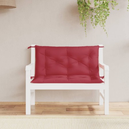 Cojines de banco de jardín 2 uds rojo tinto 100x50x7 cm en Decoración | Comprar online en Foru.es