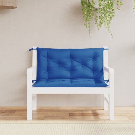 Cojines de banco jardín 2 uds tela Oxford azul real 100x50x7 cm en Decoración | Comprar online en Foru.es
