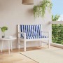 Cojines banco jardín 2 uds tela a rayas azul blanco 100x50x7 cm en Decoración | Comprar online en Foru.es