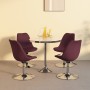 Sillas de comedor giratorias 4 unidades tela morado de vidaXL, Sillas de comedor - Ref: Foro24-338333, Precio: 279,81 €, Desc...
