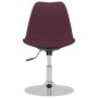 Sillas de comedor giratorias 4 unidades tela morado de vidaXL, Sillas de comedor - Ref: Foro24-338333, Precio: 279,81 €, Desc...
