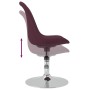 Sillas de comedor giratorias 4 unidades tela morado de vidaXL, Sillas de comedor - Ref: Foro24-338333, Precio: 279,81 €, Desc...
