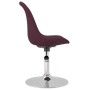 Sillas de comedor giratorias 4 unidades tela morado de vidaXL, Sillas de comedor - Ref: Foro24-338333, Precio: 279,81 €, Desc...