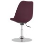Sillas de comedor giratorias 4 unidades tela morado de vidaXL, Sillas de comedor - Ref: Foro24-338333, Precio: 279,81 €, Desc...