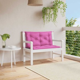 Cojines para banco de jardín 2 uds tela rosa 100x50x7 cm en Decoración | Comprar online en Foru.es