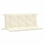 Cojines de banco de jardín 2 uds blanco crema 120x50x7 cm en Decoración | Comprar online en Foru.es