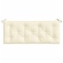Cojines de banco de jardín 2 uds blanco crema 120x50x7 cm en Decoración | Comprar online en Foru.es