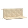 Cojines de banco de jardín 2 uds tela Oxford beige 120x50x7 cm en Decoración | Comprar online en Foru.es