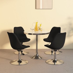 Sillas de comedor giratorias 4 unidades tela negro de vidaXL, Sillas de comedor - Ref: Foro24-338327, Precio: 313,81 €, Descu...