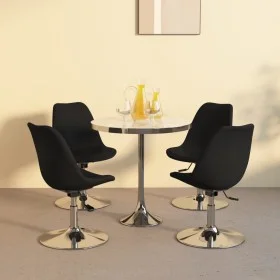 Sillas de comedor giratorias 4 unidades tela negro de vidaXL, Sillas de comedor - Ref: Foro24-338327, Precio: 309,82 €, Descu...
