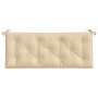 Cojines de banco de jardín 2 uds tela Oxford beige 120x50x7 cm en Decoración | Comprar online en Foru.es