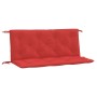Cojines de banco de jardín 2 uds tela Oxford rojo 120x50x7 cm en Decoración | Comprar online en Foru.es