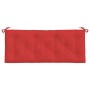 Cojines de banco de jardín 2 uds tela Oxford rojo 120x50x7 cm en Decoración | Comprar online en Foru.es