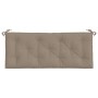 Cojines de banco de jardín 2 uds tela Oxford taupé 120x50x7 cm en Decoración | Comprar online en Foru.es