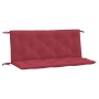 Cojines de banco de jardín 2 uds rojo tinto 120x50x7 cm en Decoración | Comprar online en Foru.es