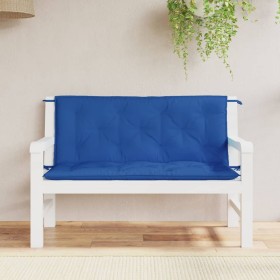 Cojines de banco de jardín 2 uds tela Oxford azul 120x50x7 cm en Decoración | Comprar online en Foru.es