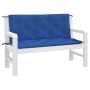 Cojines de banco de jardín 2 uds tela Oxford azul 120x50x7 cm en Decoración | Comprar online en Foru.es