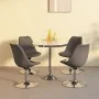 Sillas de comedor giratorias 4 unidades tela gris oscuro de vidaXL, Sillas de comedor - Ref: Foro24-338317, Precio: 291,99 €,...