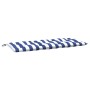 Cojines banco jardín 2 uds tela a rayas azul blanco 120x50x7 cm en Decoración | Comprar online en Foru.es