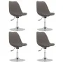 Sillas de comedor giratorias 4 unidades tela gris oscuro de vidaXL, Sillas de comedor - Ref: Foro24-338317, Precio: 291,99 €,...