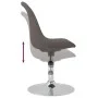 Sillas de comedor giratorias 4 unidades tela gris oscuro de vidaXL, Sillas de comedor - Ref: Foro24-338317, Precio: 291,99 €,...
