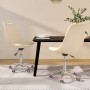 Sillas de comedor giratorias 2 unidades tela color crema de vidaXL, Sillas de comedor - Ref: Foro24-338359, Precio: 131,18 €,...