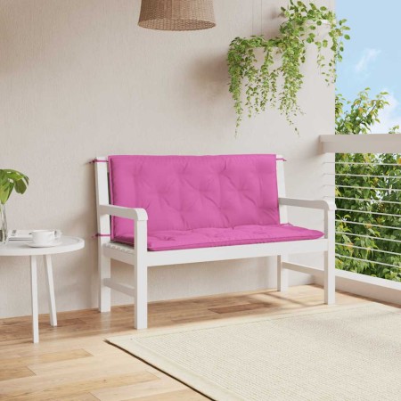 Cojines para banco de jardín 2 uds tela rosa 120x50x7 cm en Decoración | Comprar online en Foru.es