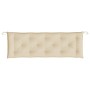 Cojines de banco de jardín 2 uds tela Oxford beige 150x50x7 cm en Decoración | Comprar online en Foru.es