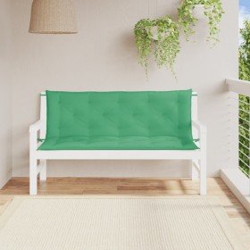 Cojines de banco de jardín 2 uds tela Oxford verde 150x50x7 cm en Decoración | Comprar online en Foru.es