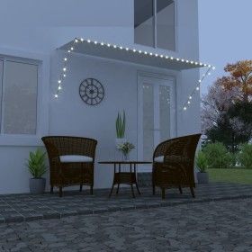 Toldo retráctil con LED color crema 350x150 cm de vidaXL, Toldos - Ref: Foro24-145926, Precio: 64,40 €, Descuento: %