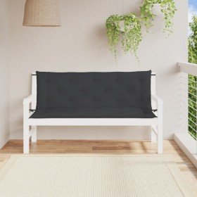 Cojines de banco de jardín 2 uds tela Oxford negro 150x50x7 cm en Decoración | Comprar online en Foru.es