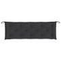 Cojines de banco de jardín 2 uds tela Oxford negro 150x50x7 cm en Decoración | Comprar online en Foru.es