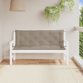 Cojines de banco de jardín 2 uds tela Oxford taupé 150x50x7 cm en Decoración | Comprar online en Foru.es