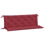 Cojines de banco de jardín 2 uds rojo tinto 150x50x7 cm en Decoración | Comprar online en Foru.es