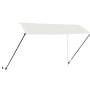Toldo retráctil con LED color crema 350x150 cm de vidaXL, Toldos - Ref: Foro24-145926, Precio: 64,40 €, Descuento: %