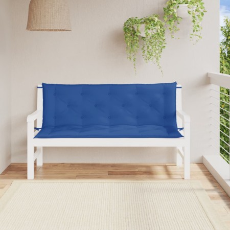 Cojines de banco de jardín 2 uds tela Oxford azul 150x50x7 cm en Decoración | Comprar online en Foru.es