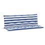 Cojines banco jardín 2 uds tela a rayas azul blanco 150x50x7 cm en Decoración | Comprar online en Foru.es