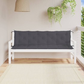 Cojines de banco de jardín 2 uds antracita 180x50x7 cm en Decoración | Comprar online en Foru.es