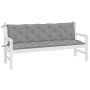 Cojines de banco de jardín 2 uds tela Oxford gris 180x50x7 cm en Decoración | Comprar online en Foru.es