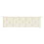 Cojines de banco de jardín 2 uds blanco crema 180x50x7 cm en Decoración | Comprar online en Foru.es