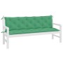 Cojines de banco de jardín 2 uds tela Oxford verde 180x50x7 cm en Decoración | Comprar online en Foru.es
