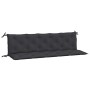 Cojines de banco de jardín 2 uds tela Oxford negro 180x50x7 cm en Decoración | Comprar online en Foru.es