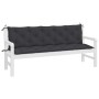 Cojines de banco de jardín 2 uds tela Oxford negro 180x50x7 cm en Decoración | Comprar online en Foru.es